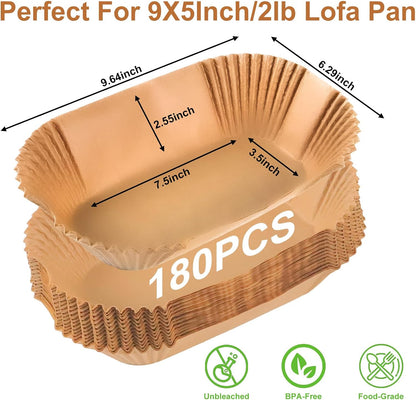150 Pcs Mini Loaf Pan Liners Compatible with Wilton Mini Loaf Pan