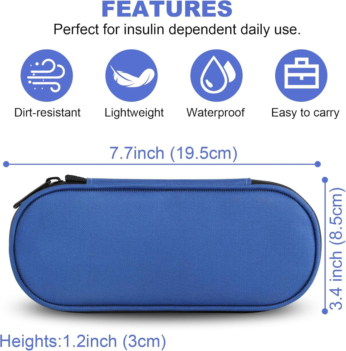 Insulin Pen Cooler Travel Case with TSA Approved Ice Packs,Diabetic Medication Insulated Cool Organizer,Insulin Pen and Other Diabetic Supplies, for the Daily Life and Trip Black