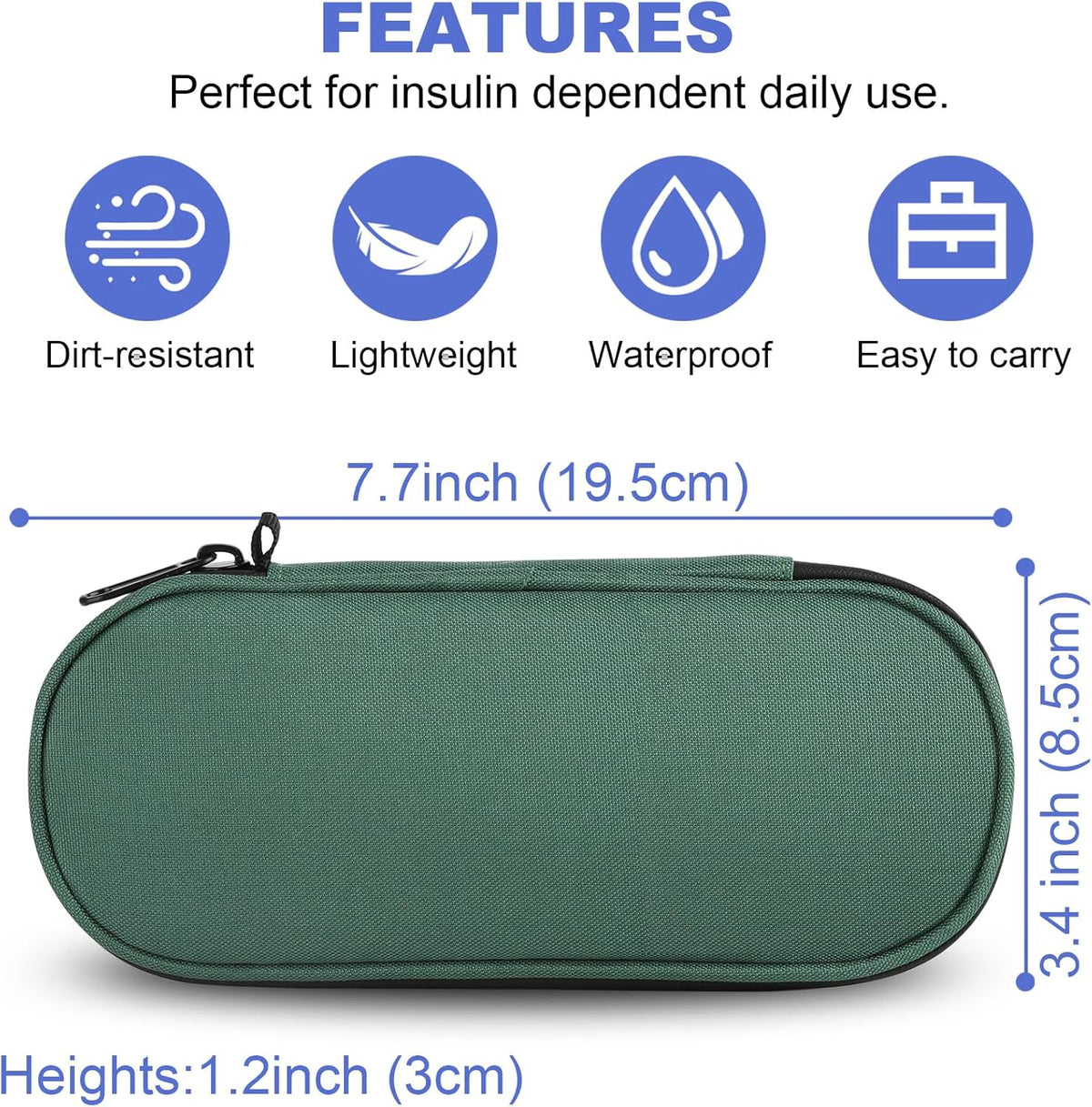 Insulin Pen Cooler Travel Case with TSA Approved Ice Packs,Diabetic Medication Insulated Cool Organizer,Insulin Pen and Other Diabetic Supplies, for the Daily Life and Trip Black
