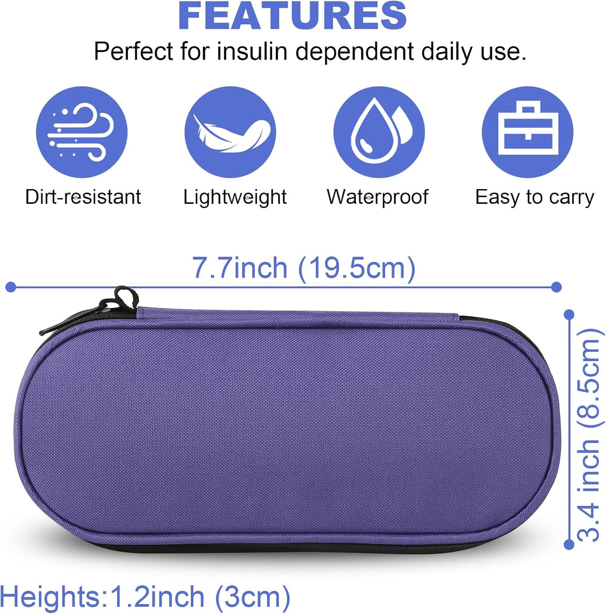 Insulin Pen Cooler Travel Case with TSA Approved Ice Packs,Diabetic Medication Insulated Cool Organizer,Insulin Pen and Other Diabetic Supplies, for the Daily Life and Trip Black