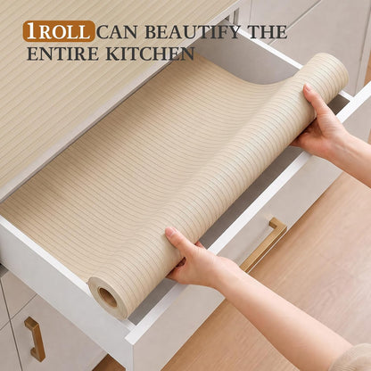 Shelf Drawer Liner for Kitchen Cabinets, Black, 11.8 x 78.7 in
