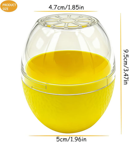 1 Pack Lemon Storage Containers, Lime Saver Fruit Storage Holder Fresh Keeper, Durable Storage Holder for Fridge/Fruit Lovers