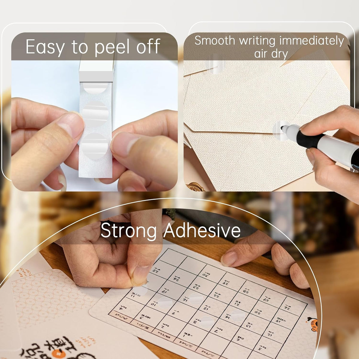 0.5 inch Round Clear Circle Dot Sticker, 1000pcs Transparent Adhesive Label | 1.3cm Translucent Wafer Package Seals, Permanent Adhesive, Easy Peel And Stick, Great For Envelope, Cosmetic Box, Gift Bag