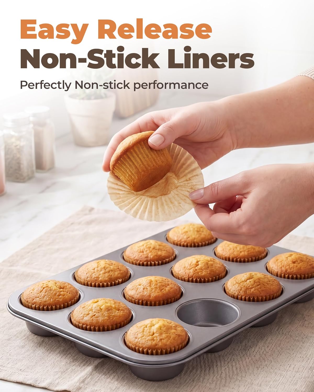 200pcs Standard Cupcake Liners for Baking, Muffin Liners