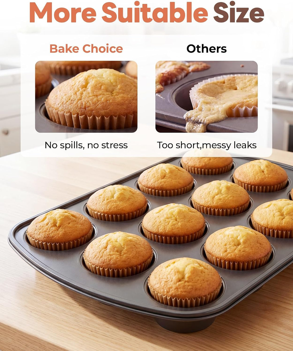 200pcs Standard Cupcake Liners for Baking, Muffin Liners