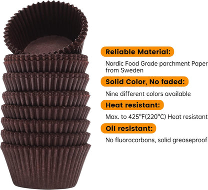 200pcs Standard Cupcake Liners for Baking, Muffin Liners