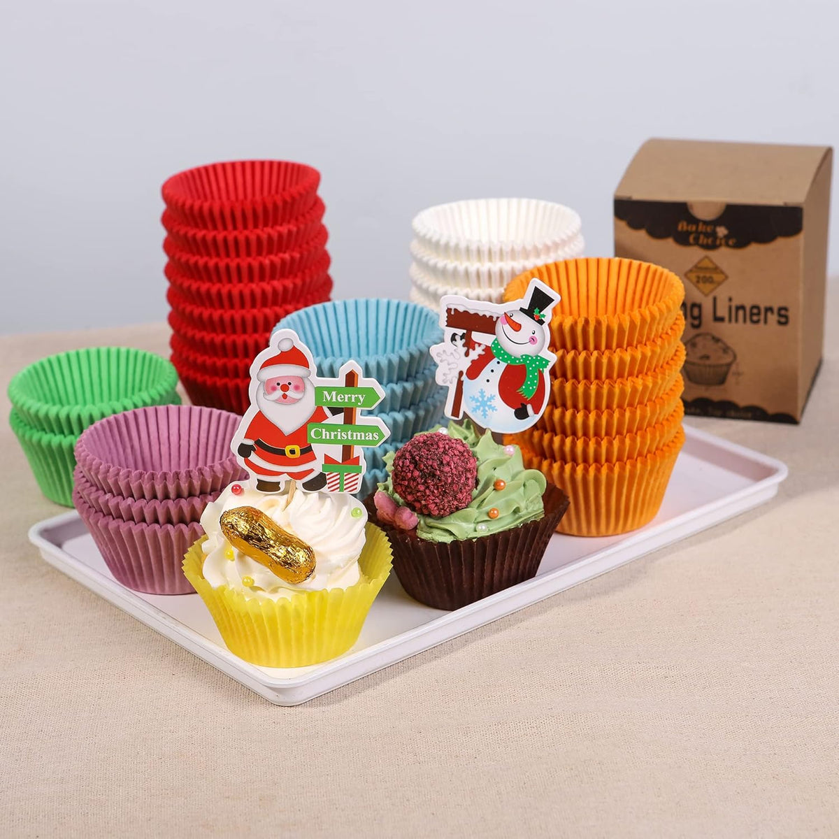 200pcs Standard Cupcake Liners for Baking, Muffin Liners
