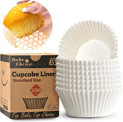 200pcs Standard Cupcake Liners for Baking, Muffin Liners