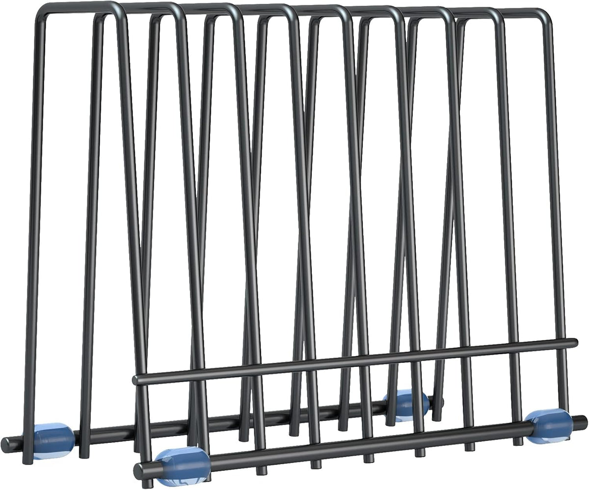 Reusable Storage Bags Rack, Drying Rack for Storage Bags, Stainless Stand for Reusable Freezer Containers & Vacuum Sealer Bags , File Organizer Desktop Storage, Kitchen Storage & Organization (Silver)
