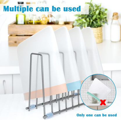 Reusable Storage Bags Rack, Drying Rack for Storage Bags, Stainless Stand for Reusable Freezer Containers & Vacuum Sealer Bags , File Organizer Desktop Storage, Kitchen Storage & Organization (Silver)