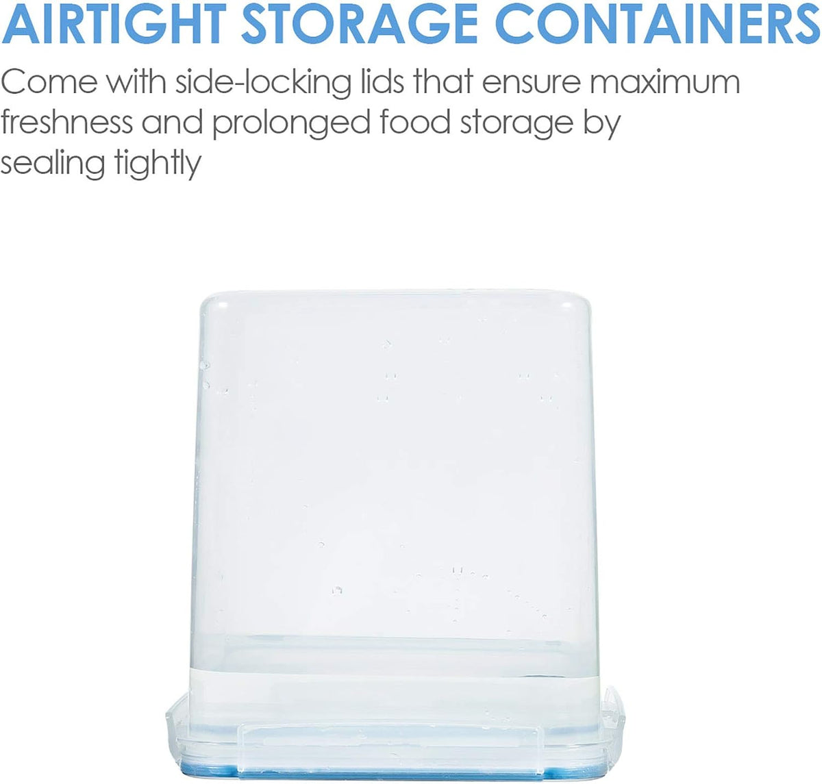 5.2L Flour Sugar Storage Containers, 4 PCS, Black