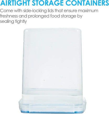 5.2L Flour Sugar Storage Containers, 4 PCS, Black