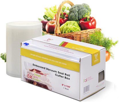 11" x 150' Vacuum Sealer Bags for Food Saver, Rolls with Cutter Dispenser