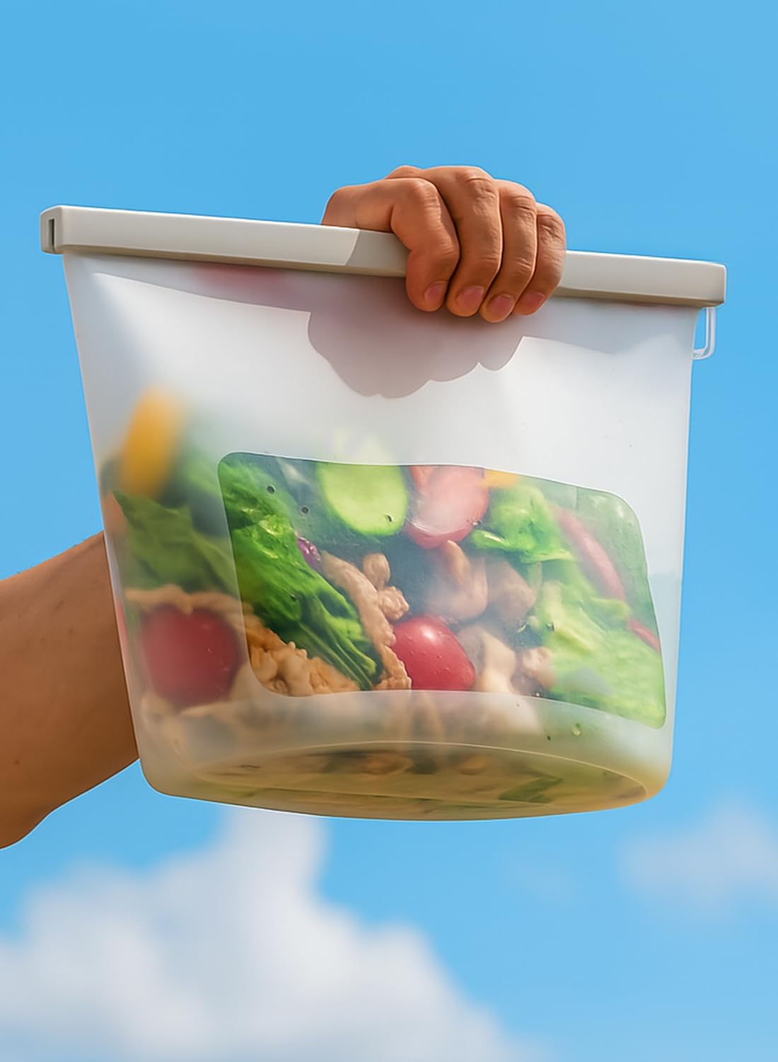 Reusable Silicone Food Storage Bags (Set of 4), Dishwasher Oven Microwave Freezer Safe, Eco-Friendly 100% Platinum, Leakproof Sous Vide Bags, Premium Lunch Containers, 2 Snack 2 Sandwich, Mixed