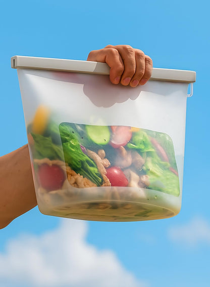 Reusable Silicone Food Storage Bags (Set of 4), Dishwasher Oven Microwave Freezer Safe, Eco-Friendly 100% Platinum, Leakproof Sous Vide Bags, Premium Lunch Containers, 2 Snack 2 Sandwich, Mixed