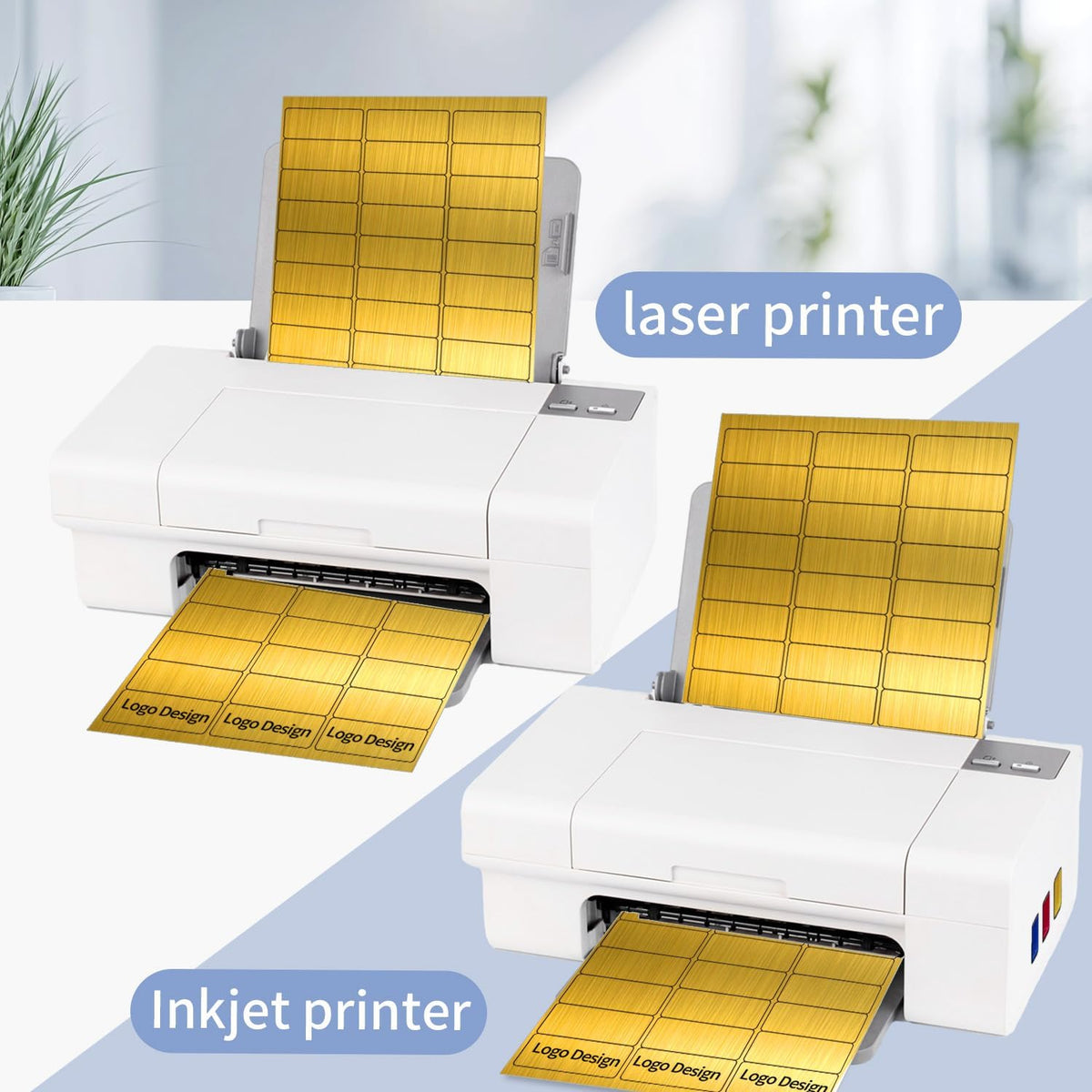 Transparent Stickers Labels - 2" x 4" Address Labels Mailing Stickers for Laser/Inkjet Printer 8.5"×11"- 20 Sheet