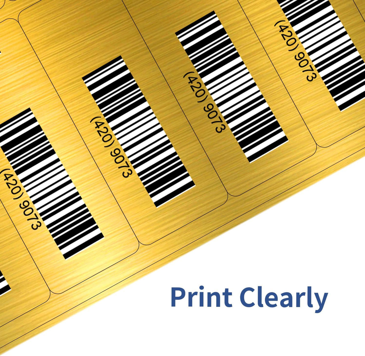 Transparent Stickers Labels - 2" x 4" Address Labels Mailing Stickers for Laser/Inkjet Printer 8.5"×11"- 20 Sheet