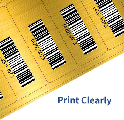 Transparent Stickers Labels - 2" x 4" Address Labels Mailing Stickers for Laser/Inkjet Printer 8.5"×11"- 20 Sheet