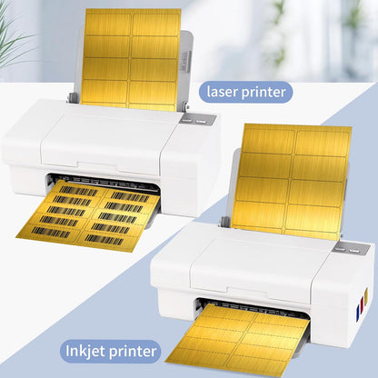 Transparent Stickers Labels - 2" x 4" Address Labels Mailing Stickers for Laser/Inkjet Printer 8.5"×11"- 20 Sheet