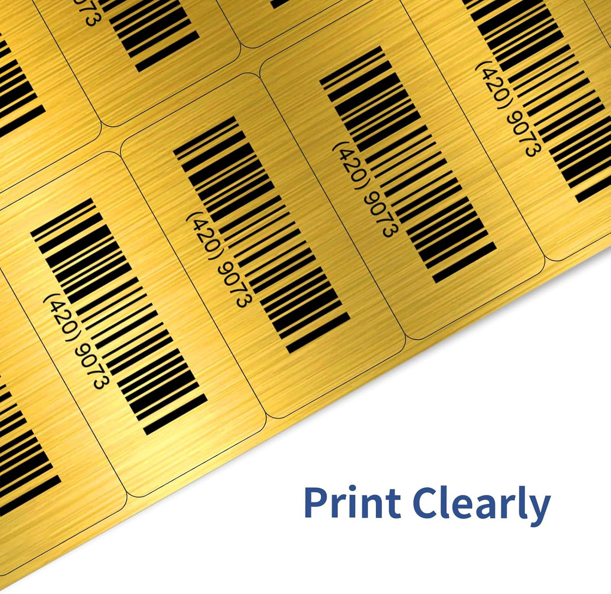 Transparent Stickers Labels - 2" x 4" Address Labels Mailing Stickers for Laser/Inkjet Printer 8.5"×11"- 20 Sheet