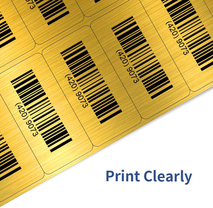 Transparent Stickers Labels - 2" x 4" Address Labels Mailing Stickers for Laser/Inkjet Printer 8.5"×11"- 20 Sheet