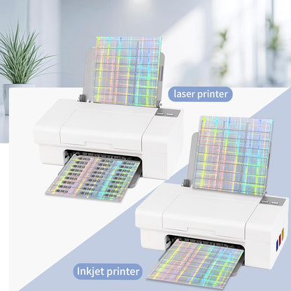 Transparent Stickers Labels - 2" x 4" Address Labels Mailing Stickers for Laser/Inkjet Printer 8.5"×11"- 20 Sheet