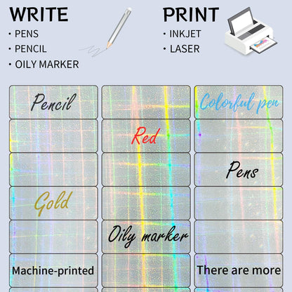 Transparent Stickers Labels - 2" x 4" Address Labels Mailing Stickers for Laser/Inkjet Printer 8.5"×11"- 20 Sheet