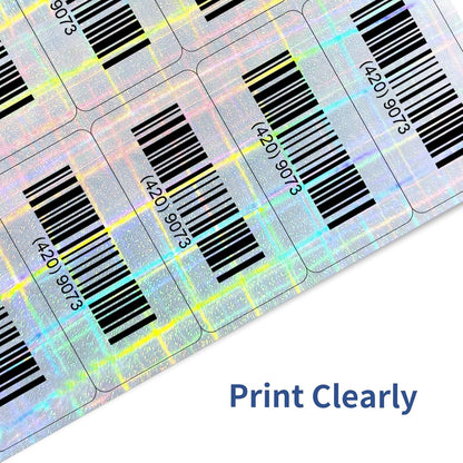 Transparent Stickers Labels - 2" x 4" Address Labels Mailing Stickers for Laser/Inkjet Printer 8.5"×11"- 20 Sheet