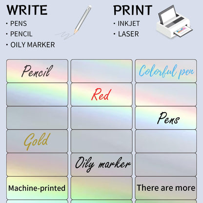 Transparent Stickers Labels - 2" x 4" Address Labels Mailing Stickers for Laser/Inkjet Printer 8.5"×11"- 20 Sheet