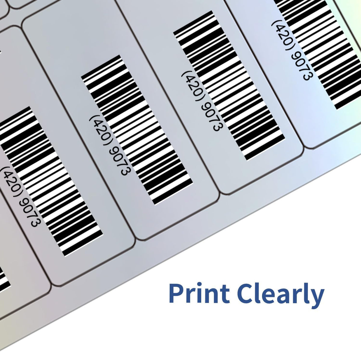 Transparent Stickers Labels - 2" x 4" Address Labels Mailing Stickers for Laser/Inkjet Printer 8.5"×11"- 20 Sheet