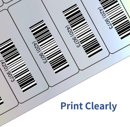 Transparent Stickers Labels - 2" x 4" Address Labels Mailing Stickers for Laser/Inkjet Printer 8.5"×11"- 20 Sheet
