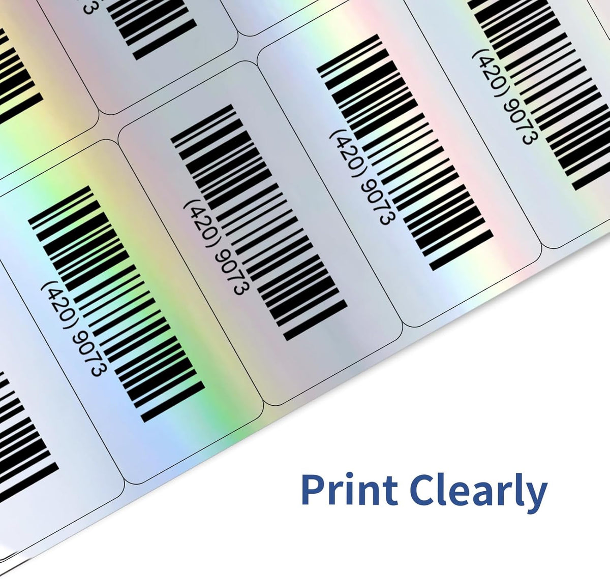 Transparent Stickers Labels - 2" x 4" Address Labels Mailing Stickers for Laser/Inkjet Printer 8.5"×11"- 20 Sheet