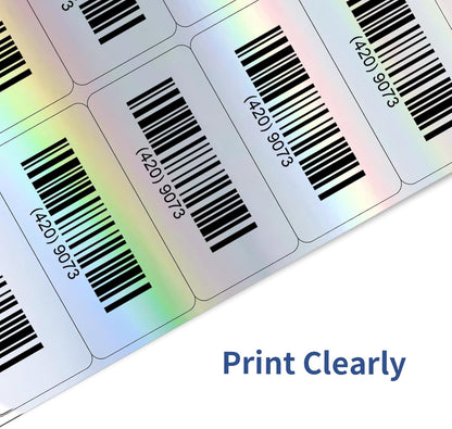 Transparent Stickers Labels - 2" x 4" Address Labels Mailing Stickers for Laser/Inkjet Printer 8.5"×11"- 20 Sheet