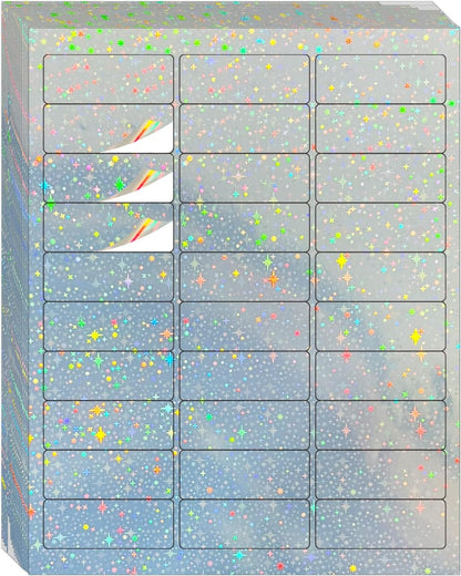 Transparent Stickers Labels - 2" x 4" Address Labels Mailing Stickers for Laser/Inkjet Printer 8.5"×11"- 20 Sheet