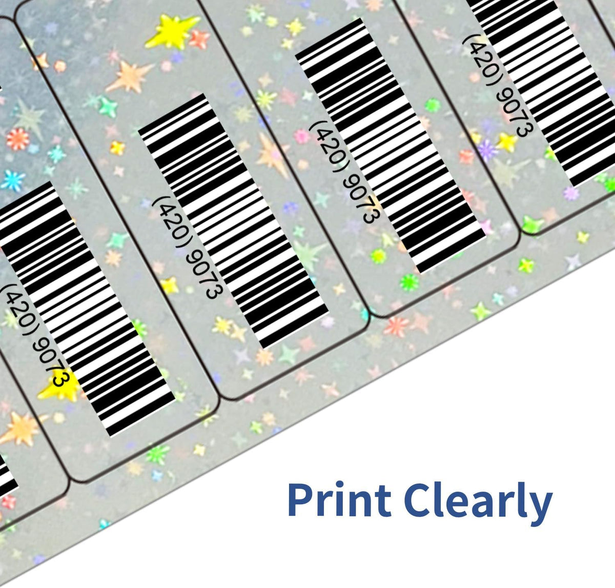 Transparent Stickers Labels - 2" x 4" Address Labels Mailing Stickers for Laser/Inkjet Printer 8.5"×11"- 20 Sheet