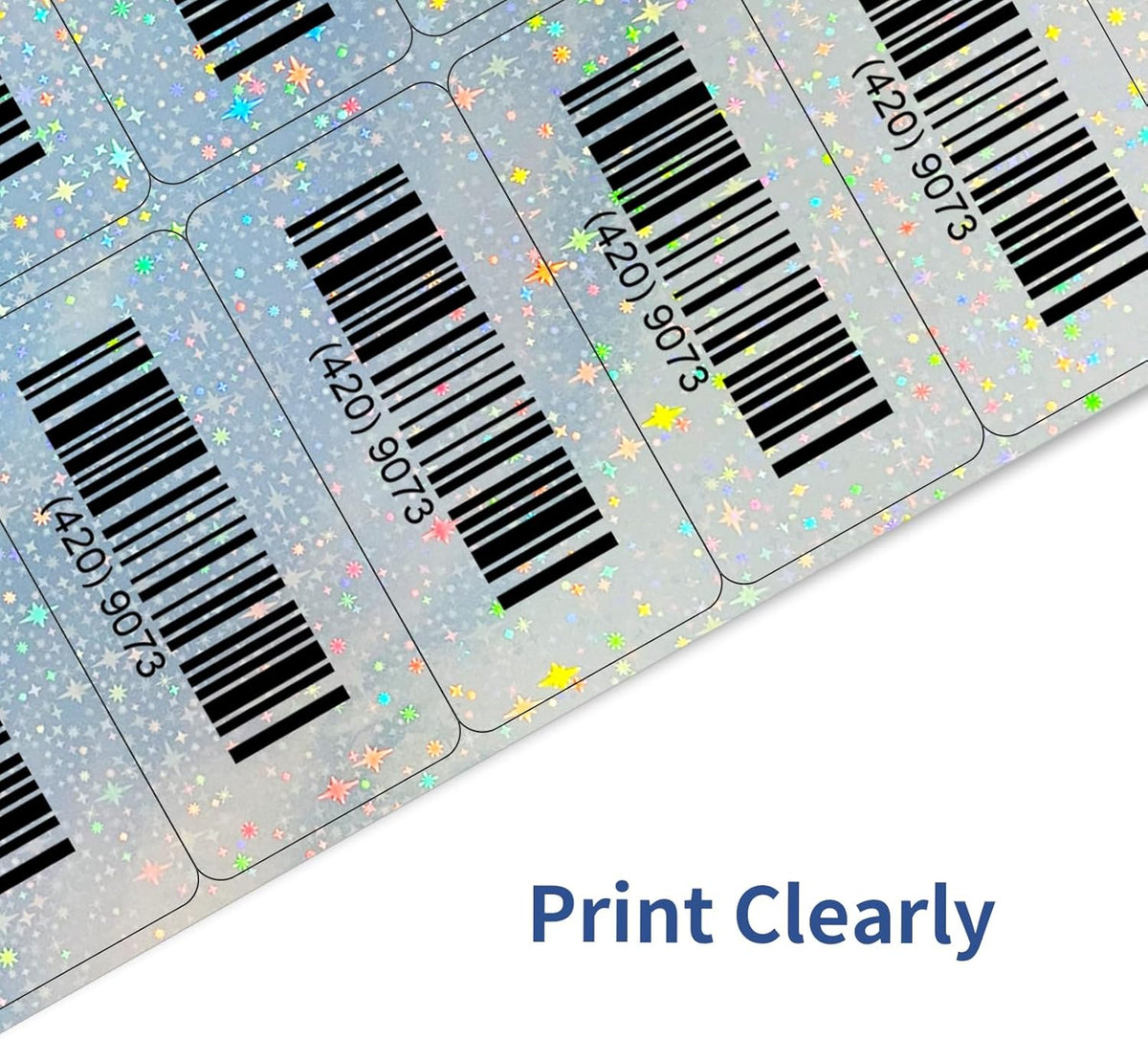 Transparent Stickers Labels - 2" x 4" Address Labels Mailing Stickers for Laser/Inkjet Printer 8.5"×11"- 20 Sheet