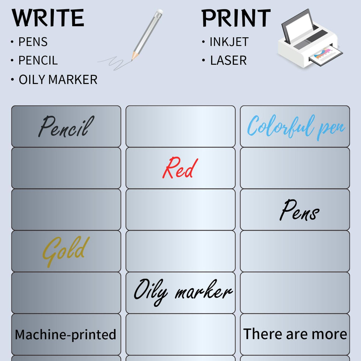 Transparent Stickers Labels - 2" x 4" Address Labels Mailing Stickers for Laser/Inkjet Printer 8.5"×11"- 20 Sheet