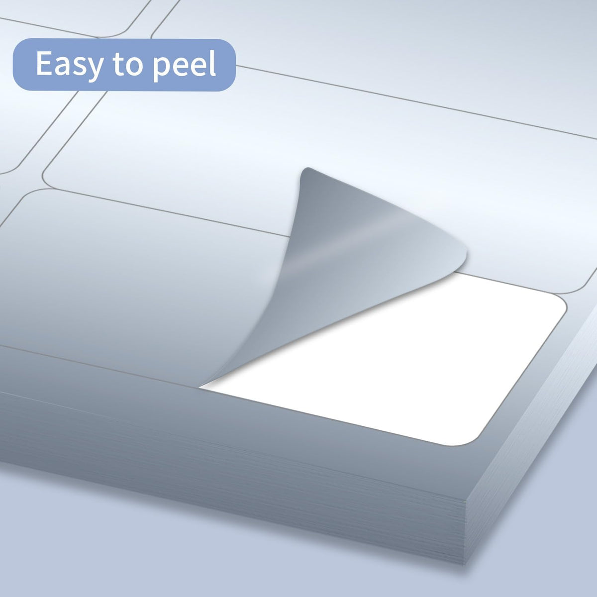 Transparent Stickers Labels - 2" x 4" Address Labels Mailing Stickers for Laser/Inkjet Printer 8.5"×11"- 20 Sheet