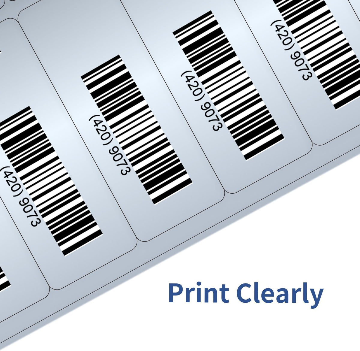 Transparent Stickers Labels - 2" x 4" Address Labels Mailing Stickers for Laser/Inkjet Printer 8.5"×11"- 20 Sheet