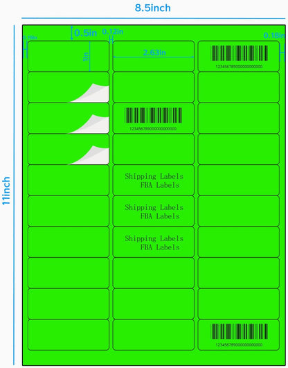 Transparent Stickers Labels - 2" x 4" Address Labels Mailing Stickers for Laser/Inkjet Printer 8.5"×11"- 20 Sheet