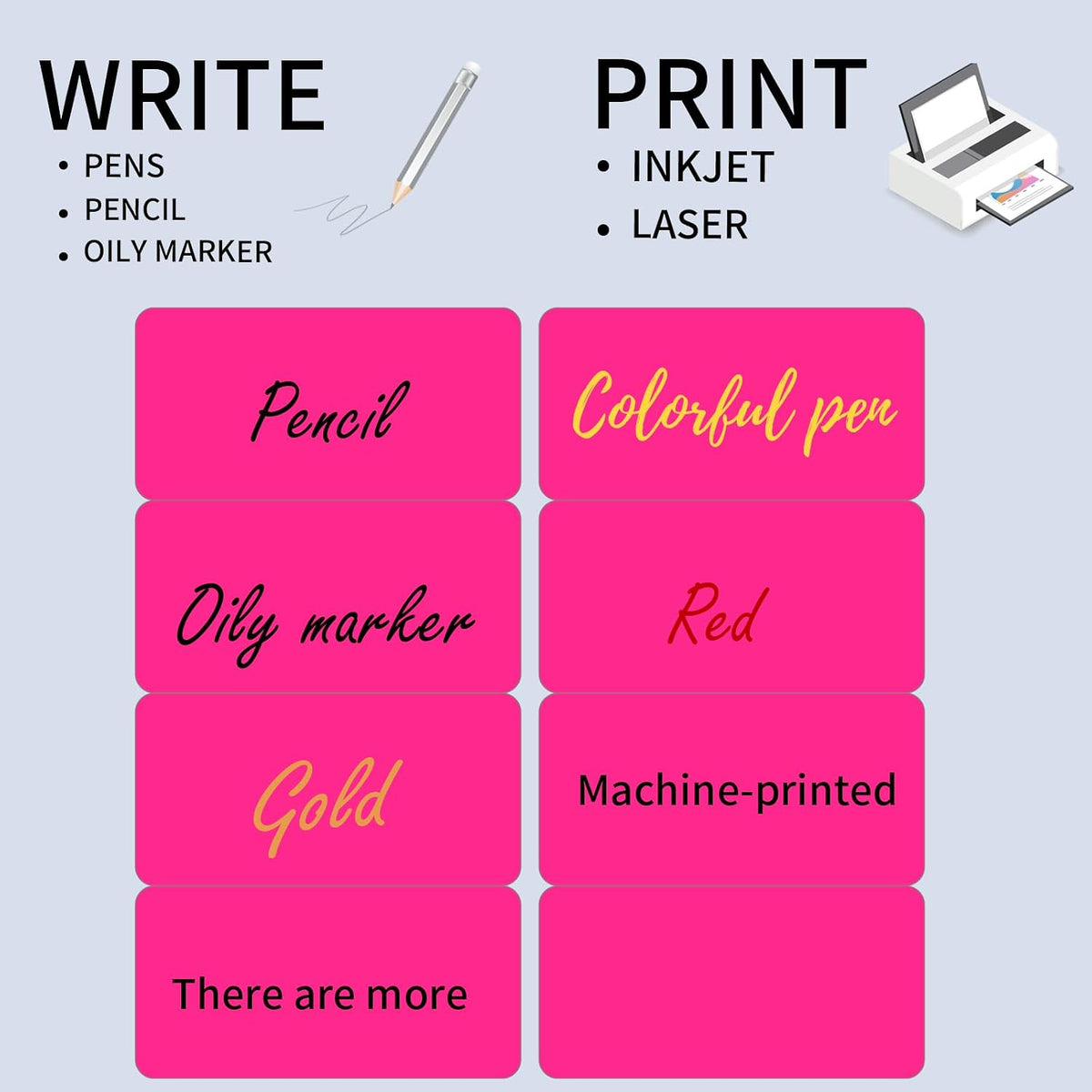 Transparent Stickers Labels - 2" x 4" Address Labels Mailing Stickers for Laser/Inkjet Printer 8.5"×11"- 20 Sheet