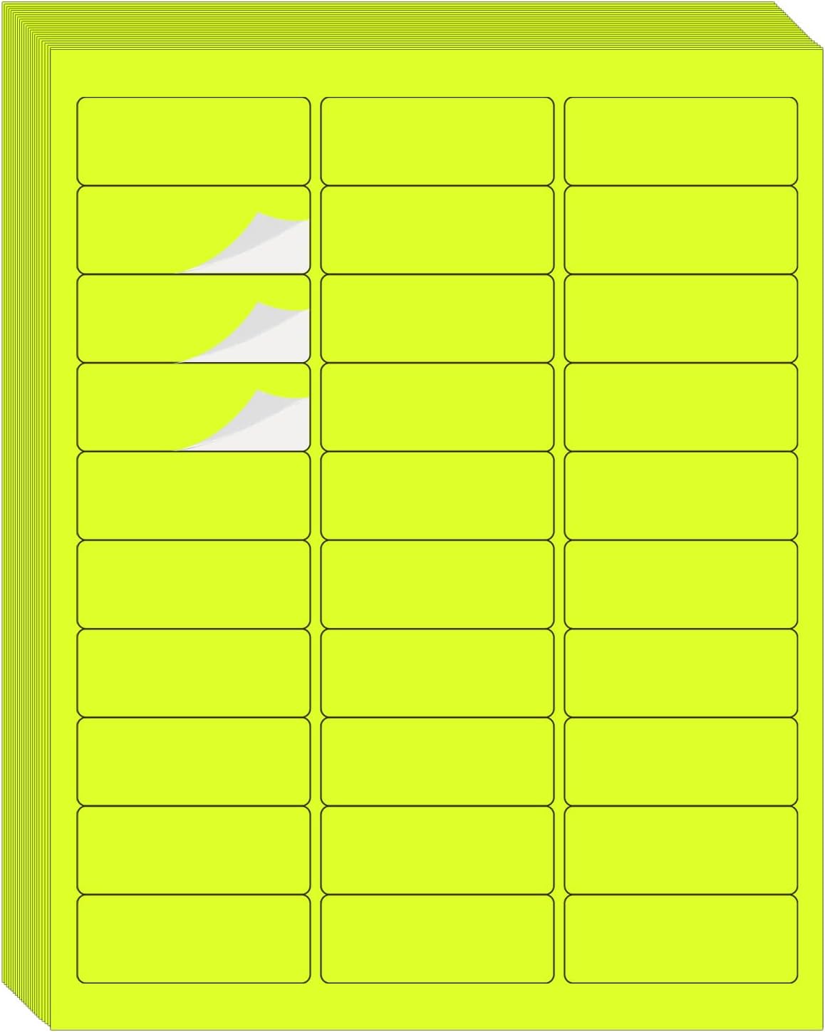 Transparent Stickers Labels - 2" x 4" Address Labels Mailing Stickers for Laser/Inkjet Printer 8.5"×11"- 20 Sheet