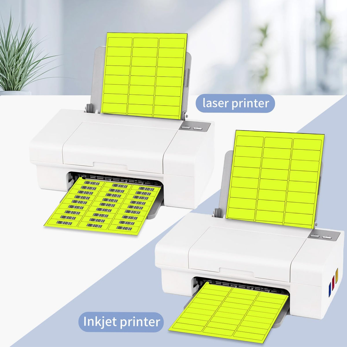 Transparent Stickers Labels - 2" x 4" Address Labels Mailing Stickers for Laser/Inkjet Printer 8.5"×11"- 20 Sheet