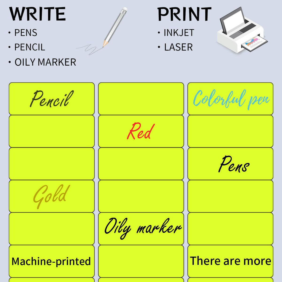 Transparent Stickers Labels - 2" x 4" Address Labels Mailing Stickers for Laser/Inkjet Printer 8.5"×11"- 20 Sheet