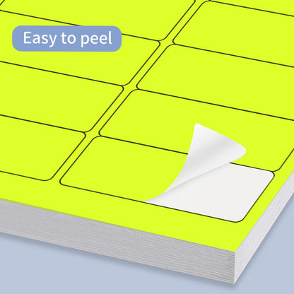 Transparent Stickers Labels - 2" x 4" Address Labels Mailing Stickers for Laser/Inkjet Printer 8.5"×11"- 20 Sheet