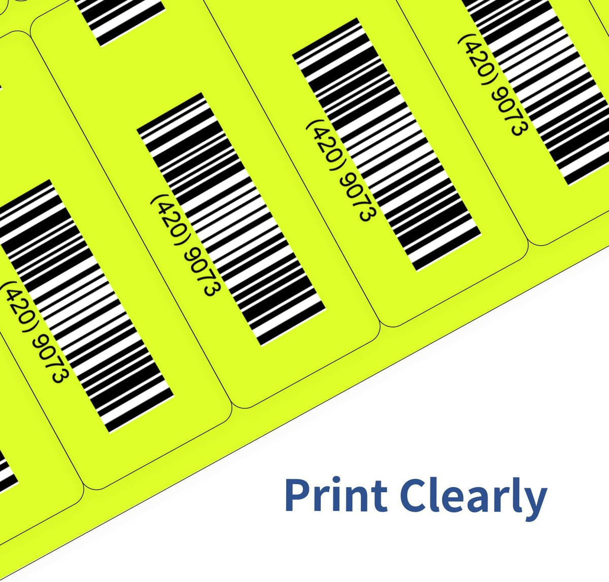 Transparent Stickers Labels - 2" x 4" Address Labels Mailing Stickers for Laser/Inkjet Printer 8.5"×11"- 20 Sheet