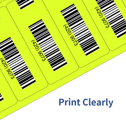 Transparent Stickers Labels - 2" x 4" Address Labels Mailing Stickers for Laser/Inkjet Printer 8.5"×11"- 20 Sheet