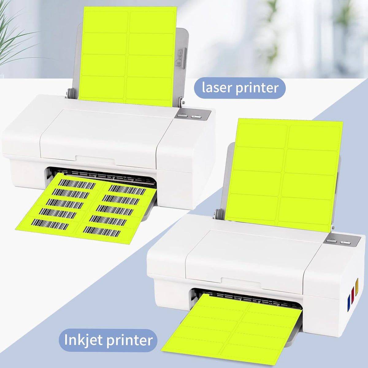 Transparent Stickers Labels - 2" x 4" Address Labels Mailing Stickers for Laser/Inkjet Printer 8.5"×11"- 20 Sheet