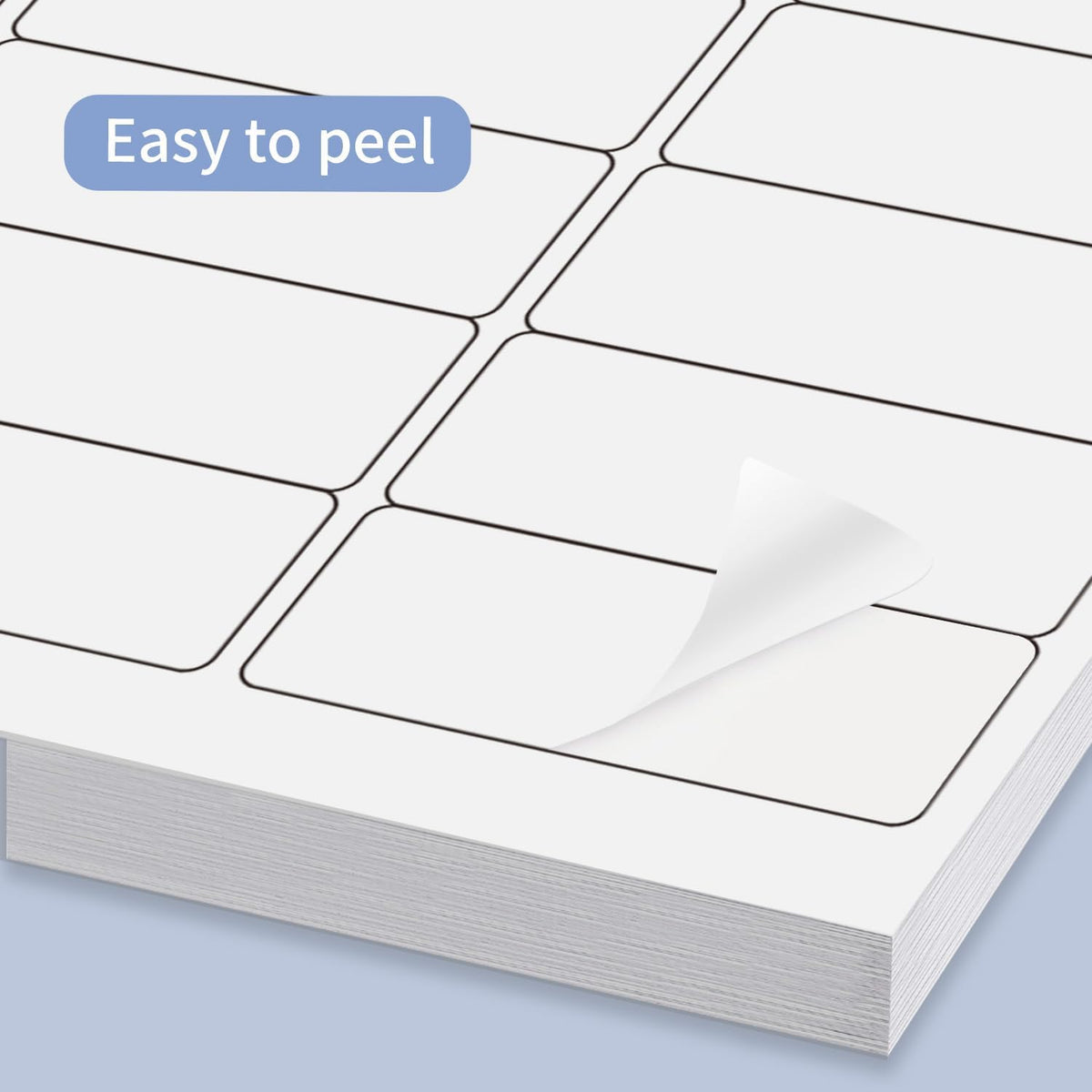Transparent Stickers Labels - 2" x 4" Address Labels Mailing Stickers for Laser/Inkjet Printer 8.5"×11"- 20 Sheet
