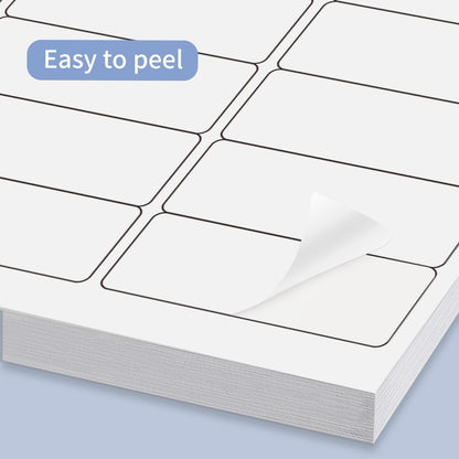 Transparent Stickers Labels - 2" x 4" Address Labels Mailing Stickers for Laser/Inkjet Printer 8.5"×11"- 20 Sheet